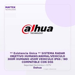 Dahua ** Existencia Única ** Sistema Radar Objetivo Humano/Animal/Vehiculo 300M Humano 450M Vehiculo Ip66 / No Compatible Con D