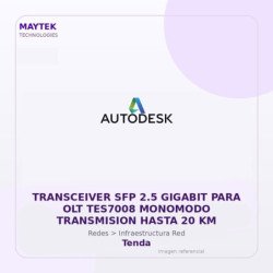 Tenda Transceiver SFP 2.5 Gigabit para OLT TES7008 Monomodo Transmision Hasta 20 KM