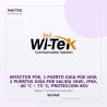 Wi-Tek Inyector POE, 1 Puerto GIGA POE 60W, 2 Puertos GIGA POE Salida 30W), IP68, -40 °C ~ 75 °C, Proteccion 6KV
