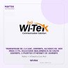Wi-Tek Transmisor de 2.4 GHZ, 300MBPS, Alcance de 1KM para CCTV, Velocidad Inalambrica de Hasta 300MBPS, 2 Puertos Ethernet de