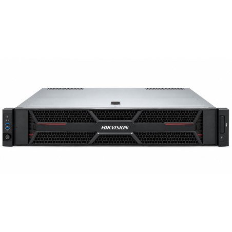 Hikvision Servidor TODO en UNO IVMS5200 256CH Hasta 12MP AB E/S 576/512 MBPS 16 SATA Hasta 8TB 2 Salidas HDMI
