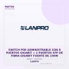 LanPro Switch POE Administrable con 8 Puertos Gigabit + 2 Puertos SFP de Fibra Gigabit Fuente de 150W
