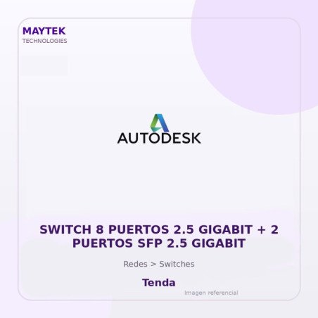 Tenda Switch 8 Puertos 2.5 Gigabit + 2 Puertos SFP 2.5 Gigabit