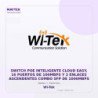 Wi-Tek Switch POE Inteligente Cloud EASY, 16 Puertos de 100MBPS y 2 Enlaces Ascendentes Combo SFP de 1000MBPS