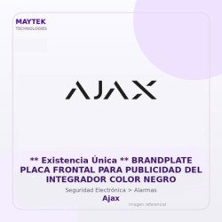 Ajax Brandplate Placa Frontal para Publicidad del Integrador Color Negro