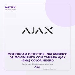 Ajax Motioncam Detector Inalámbrico de Movimiento con Cámara AJAX (9NA) Color Negro