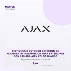 Ajax Motioncam Outdoor Detector de Movimiento Inalámbrico para Exteriores con Cámara AJAX Color Blanco