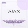 Ajax REX2 Repetidor de Señal de Radio con Compatibilidad para Verificación Fotográfica Color Negro