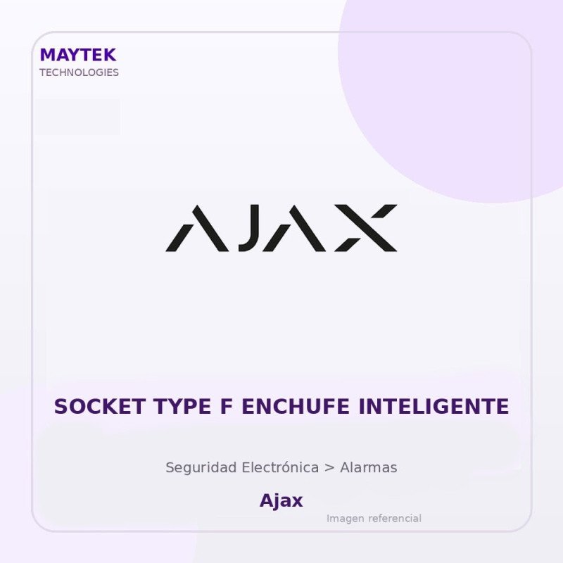 Ajax Socket TYPE F Enchufe Inteligente