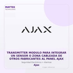 Ajax Transmitter Modulo para Integrar UN Sensor O ZONA Cableada de Otros Fabricantes AL Panel AJAX