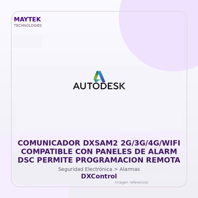 DXControl Comunicador DXSAM2 2G/3G/4G/WIFI Compatible con Paneles de Alarm DSC Permite Programacion Remota