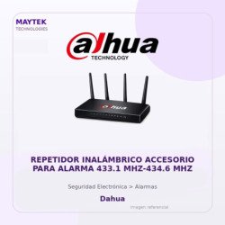 Dahua Repetidor Inalámbrico Accesorio para Alarma 433.1 MHZ-434.6 MHZ