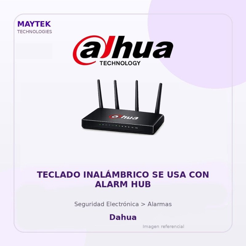 Dahua Teclado Inalámbrico SE USA con Alarm HUB
