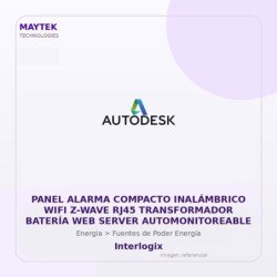 Interlogix Panel Alarma Compacto Inalámbrico WIFI Z-WAVE RJ45 Transformador Batería WEB Server Automonitoreable