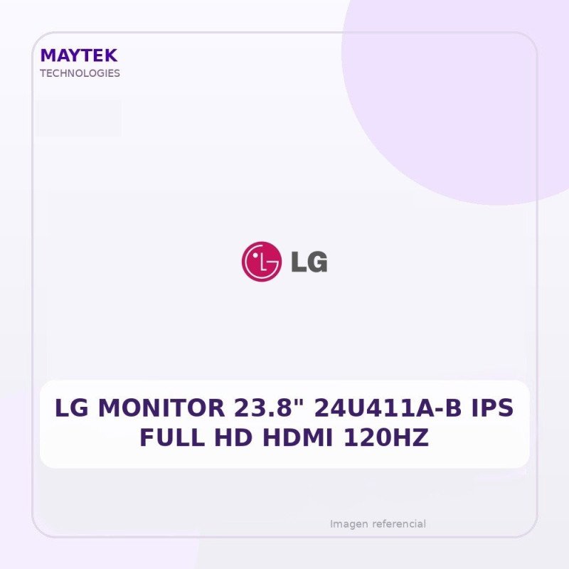 Lg Monitor 23.8" 24u411a-b Ips Full Hd HDMI 120hz