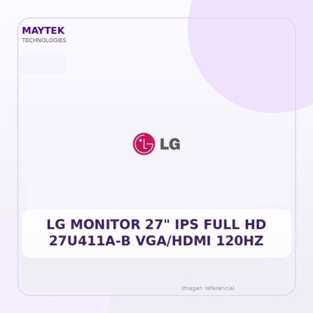 Lg Monitor 27" Ips Full Hd 27u411a-b Vga/hdmi 120hz