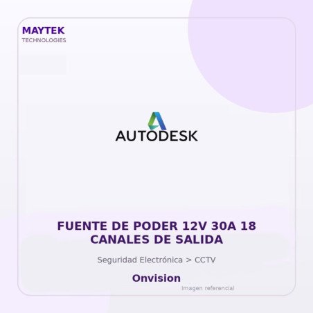 Gvs Security Fuente De Poder 12V 30A 18 Canales De Salida