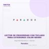 Paradox Lector de Proximidad con Teclado para Exteriores Color Negro