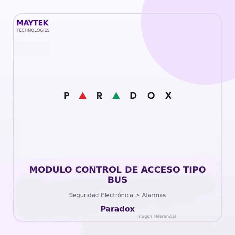 Paradox Modulo Control de Acceso TIPO BUS