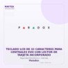 Paradox Teclado LCD de 32 Caracteres para Centrales EVO con Lector de Tarjeta Incorporado