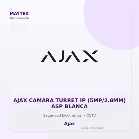 AJAX Camara Turret IP (5MP/2.8MM) ASP Blanca