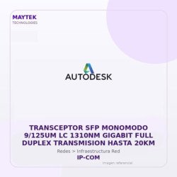 Gvs Security Transceptor Sfp Monomodo 9/125Um Lc 1310Nm Gigabit Full Duplex Transmision Hasta 20Km