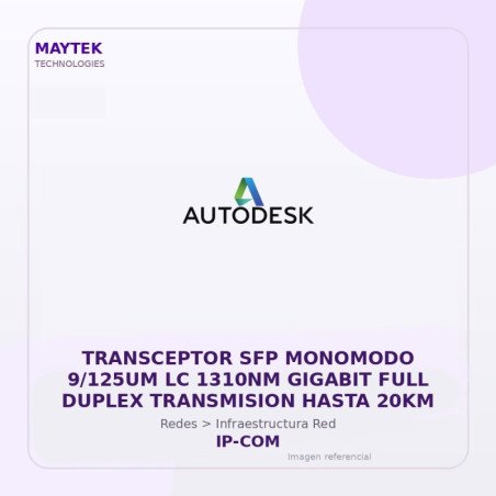 Gvs Security Transceptor Sfp Monomodo 9/125Um Lc 1310Nm Gigabit Full Duplex Transmision Hasta 20Km