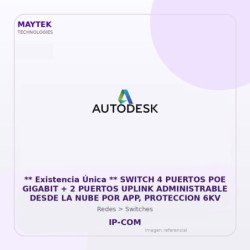 Gvs Security ** Existencia Única ** Switch 4 Puertos POE Gigabit + 2 Puertos Uplink Administrable Desde La Nube Por App, Protec