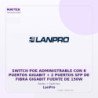 Lanpro Switch POE Administrable Con 8 Puertos Gigabit + 2 Puertos Sfp De Fibra Gigabit Fuente De 150W