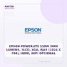 Epson Powerlite 118W 3800 Lumens, 3lcd, Xga, RJ45 (1024 X 768), Hdmi, WIFI Opcional