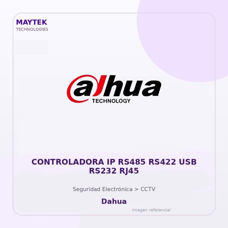 Dahua Controladora IP RS485 RS422 USB RS232 RJ45