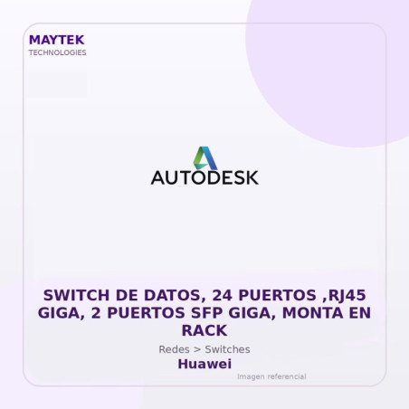Gvs Security Switch De Datos, 24 Puertos ,Rj45 Giga, 2 Puertos Sfp Giga, Monta En Rack