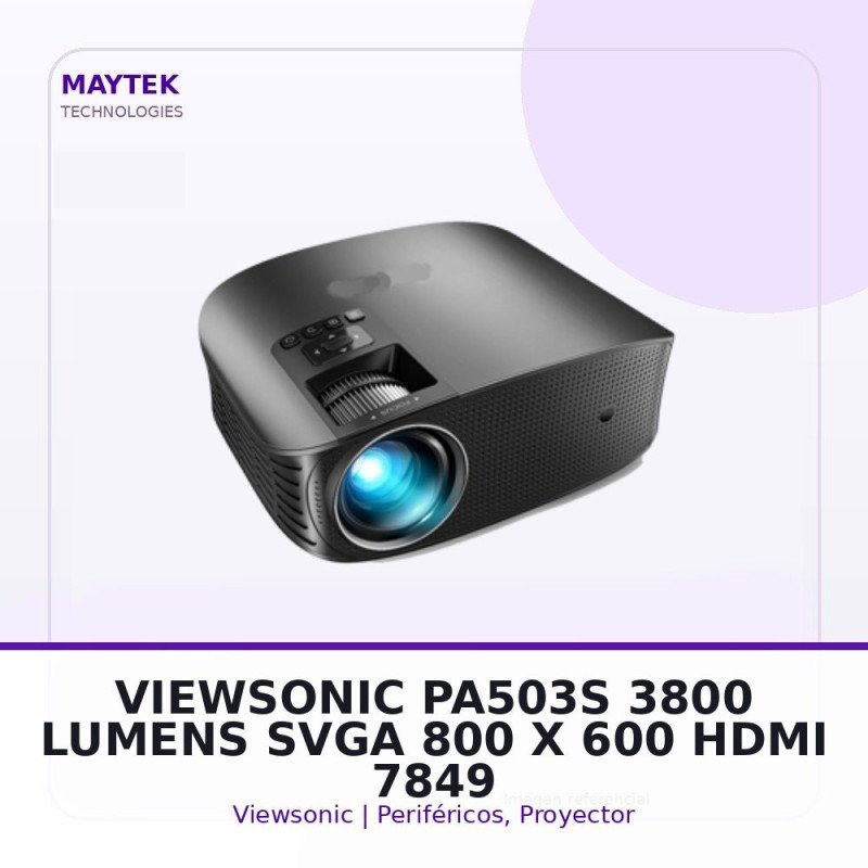 Viewsonic Pa503s, 3800 Lumens, Svga (800 X 600), HDMI