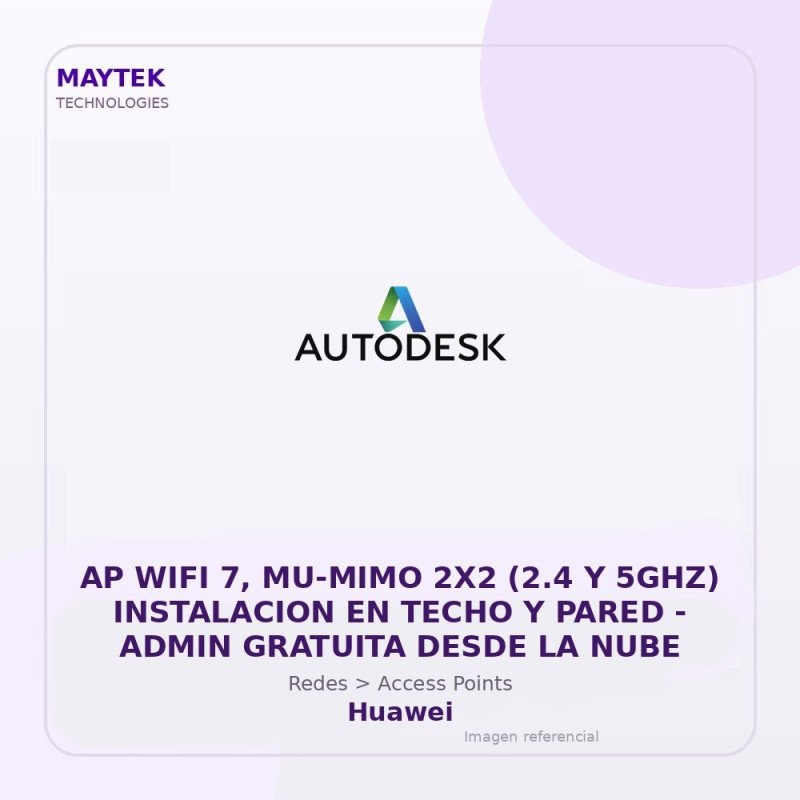 Gvs Security Ap WiFi 7, Mu-Mimo 2X2 (2.4 Y 5Ghz) Instalacion En Techo Y Pared - Admin Gratuita Desde La Nube