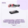 Dahua ** Existencia Única ** Switch POE 8 Puertos Fastether Ieee 802.3 Af/At 1 Puerto Hasta 60W Restantes Hasta 30W Total Max 9