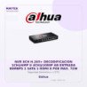 Dahua NVR 8CH H.265+ Decodificacion 1CH@6MP U 4CH@1080P AB Entrada 80MBPS 1 SATA 1 HDMI 8 POE MAX. 72W