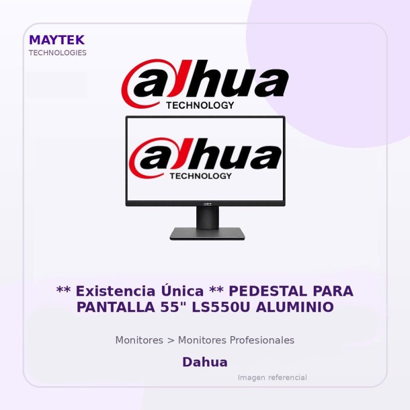 Dahua ** Existencia Única ** Pedestal Para Pantalla 55" Ls550U Aluminio