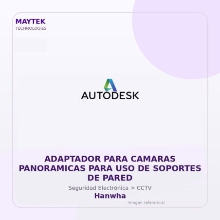 Hanwha Adaptador para Camaras Panoramicas para USO de Soportes de Pared