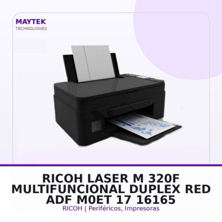 Ricoh Laser M 320F Multifuncional, Duplex, Red, Adf (m0et-17)