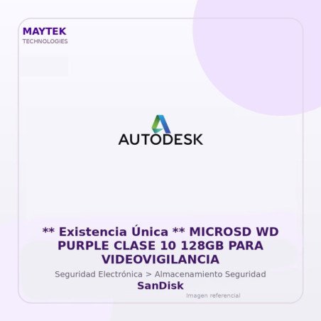 Wd ** Existencia Única ** Microsd Wd Purple Clase 10 128Gb Para Videovigilancia
