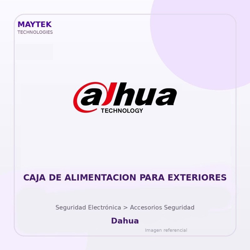 CAJA de Alimentacion para Exteriores