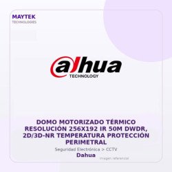 DOMO Motorizado Térmico Resolución 256X192 IR 50M DWDR, 2D/3D-NR Temperatura Protección Perimetral