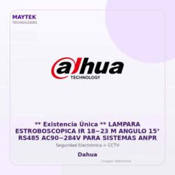 Lampara Estroboscopica IR 18~23 M Angulo 15° RS485 AC90~284V para Sistemas ANPR