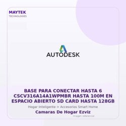 Gvs Security Base Para Conectar Hasta 6 Cscv316A14A1Wpmbr Hasta 100M En Espacio Abierto Sd Card Hasta 128Gb