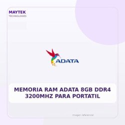 Memoria RAM Adata 8GB DDR4 3200MHZ para Portatil