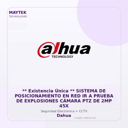 Sistema de Posicionamiento en RED IR a Prueba de Explosiones Cámara PTZ de 2MP 45X