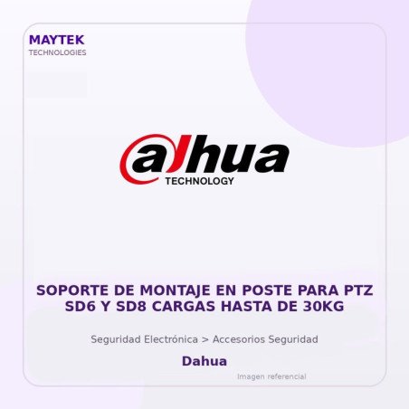 Soporte de Montaje en Poste para PTZ SD6 y SD8 Cargas Hasta de 30KG