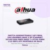 Switch Administrable 24P Fibra 100/1000MBPS BASE X 8P Ethernet 10/100/1000 MBPS BASE T 4 PTOS Fibra 1/10 GBPS SFP Montable en