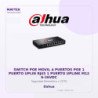 Switch POE Movil 4 Puertos POE 1 Puerto Uplin RJ45 1 Puerto Uplink M12 6-36VDC
