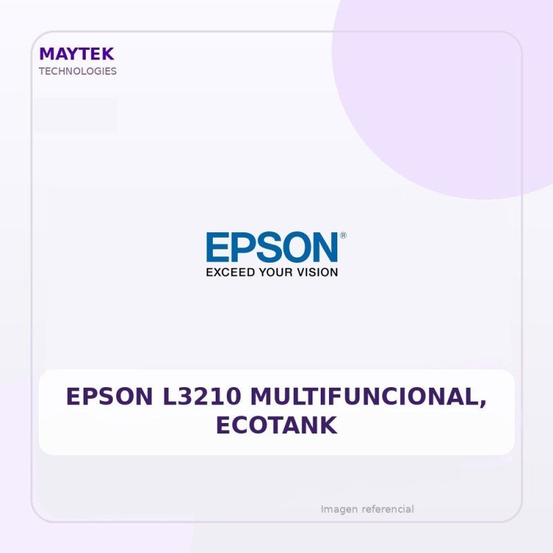 Epson L3210 Multifuncional, Ecotank